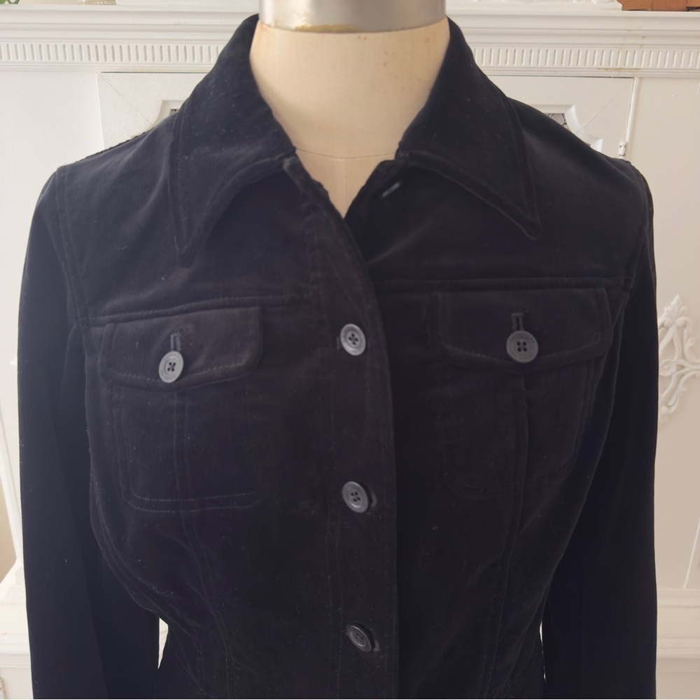 NWT Jones New York Signature
Black Velvet Stretch Jacket - Picture 3 of 10